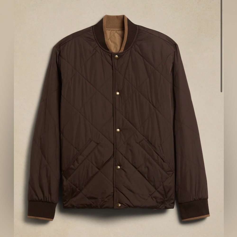 NEW Reversible Quilted Bomber Jacket